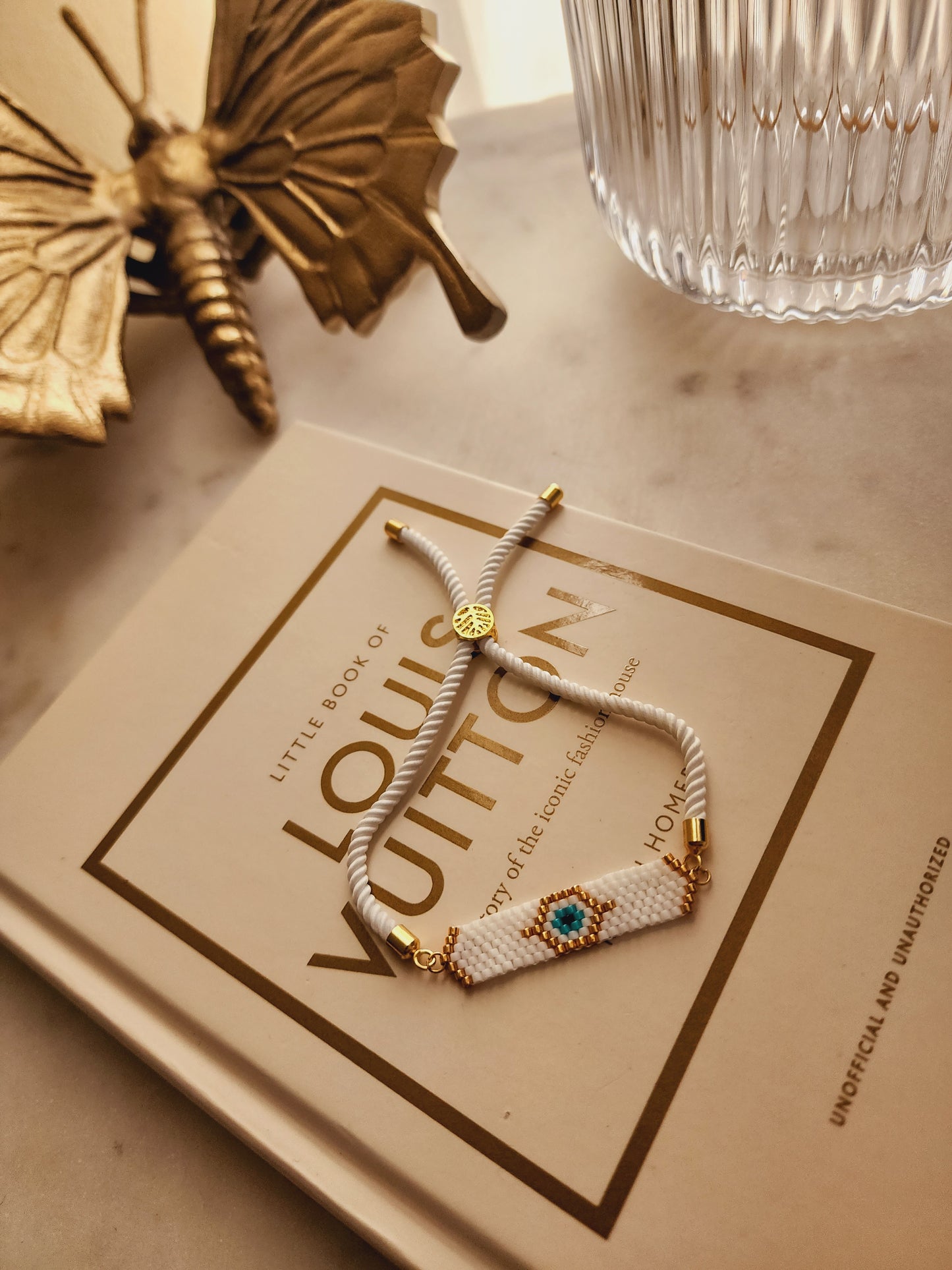 Evil eye Miyuki rope bracelet