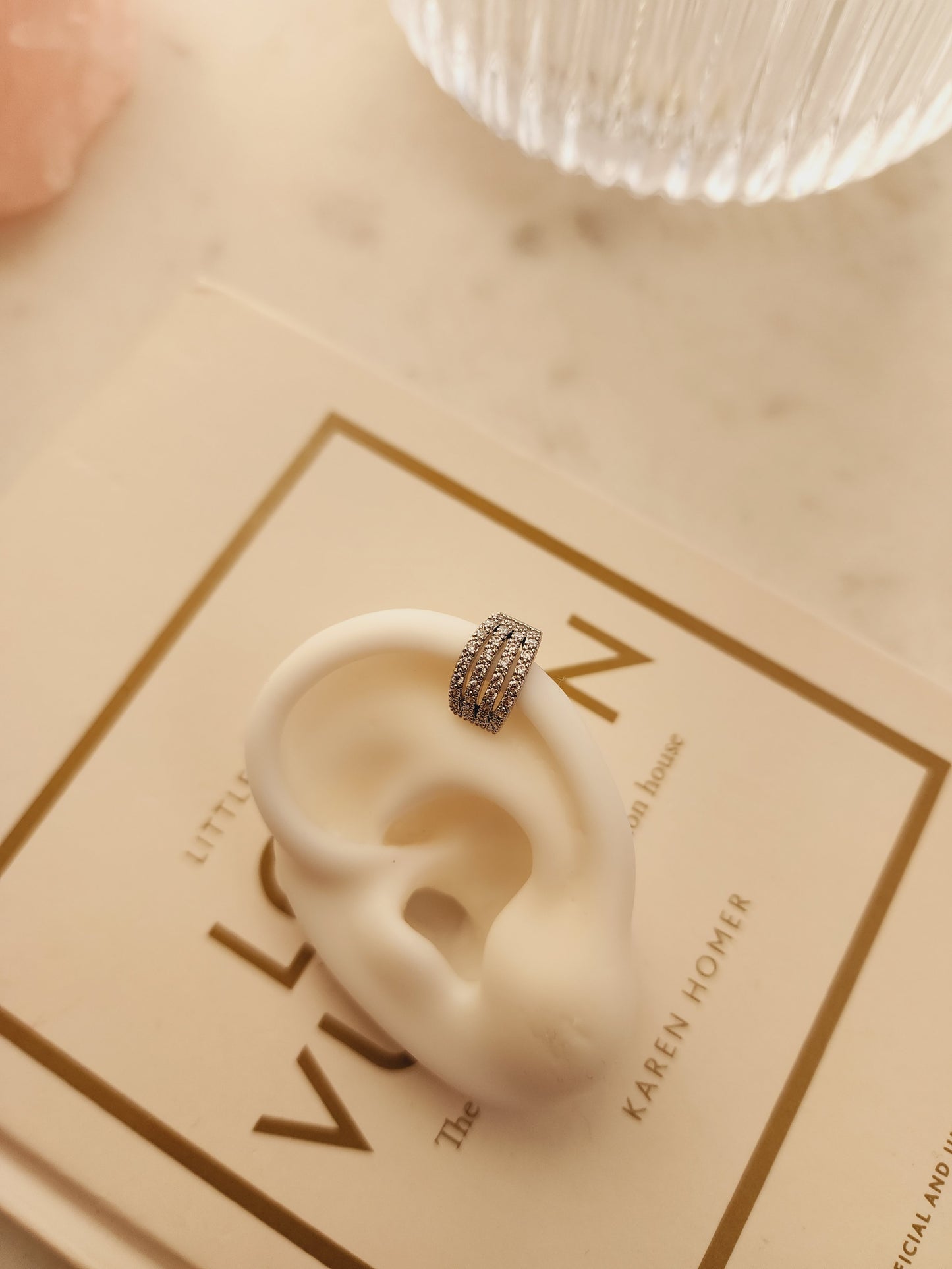 Kat crystal earcuff