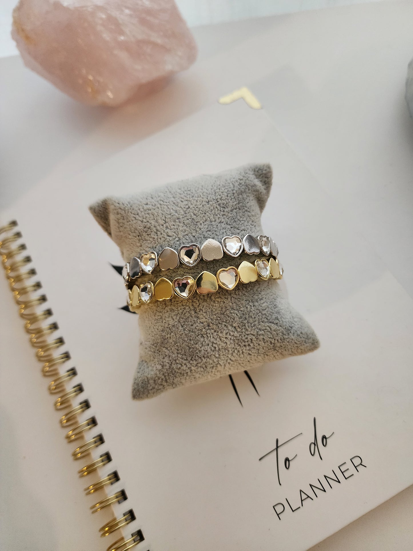 Emery crystal Heart bracelet