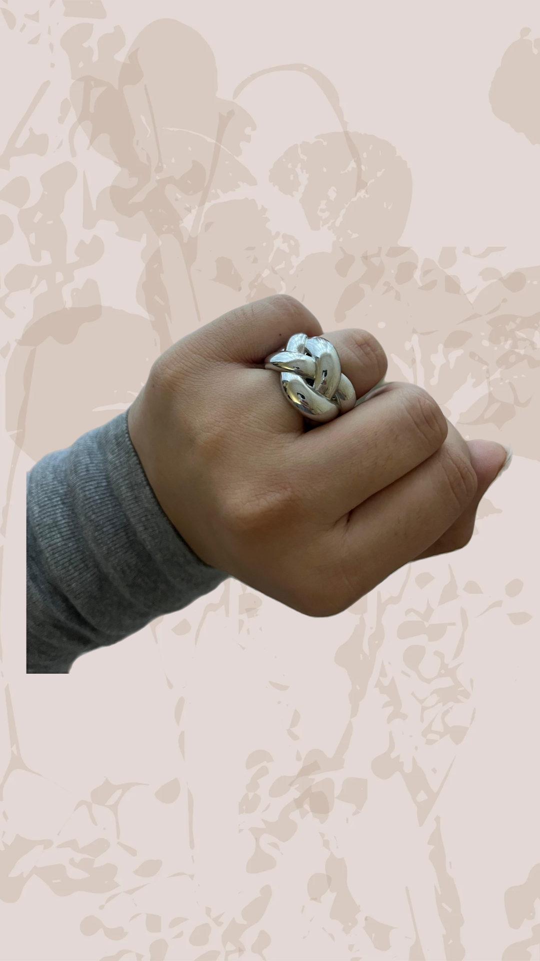 Braided statement ring