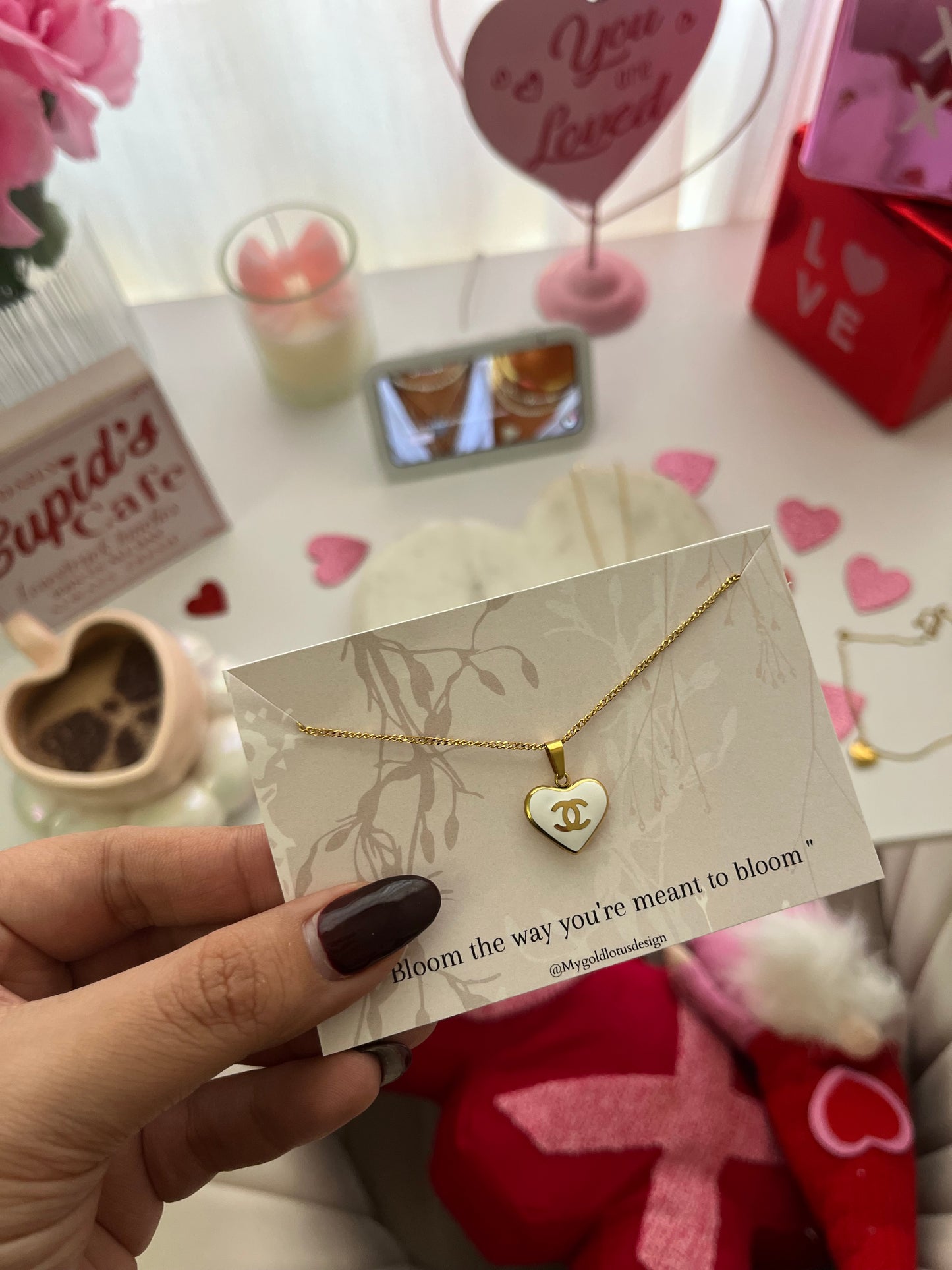 CC my luv heart necklace
