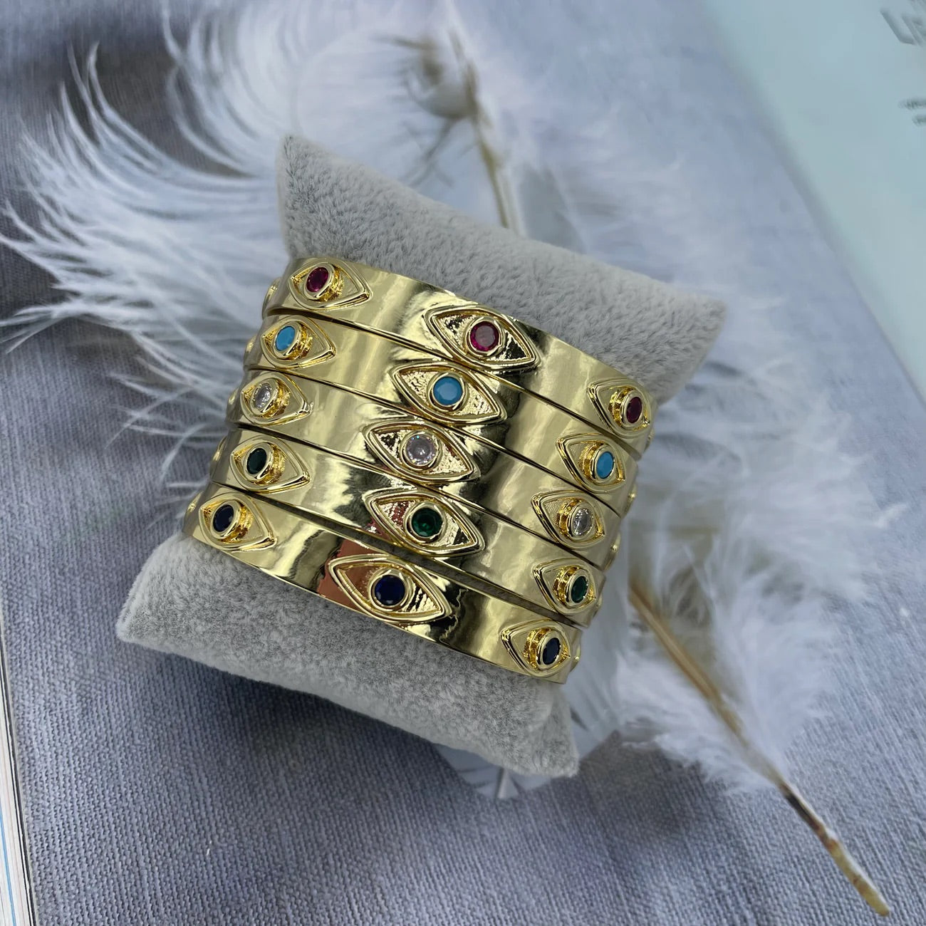 Evil crystal bracelet
