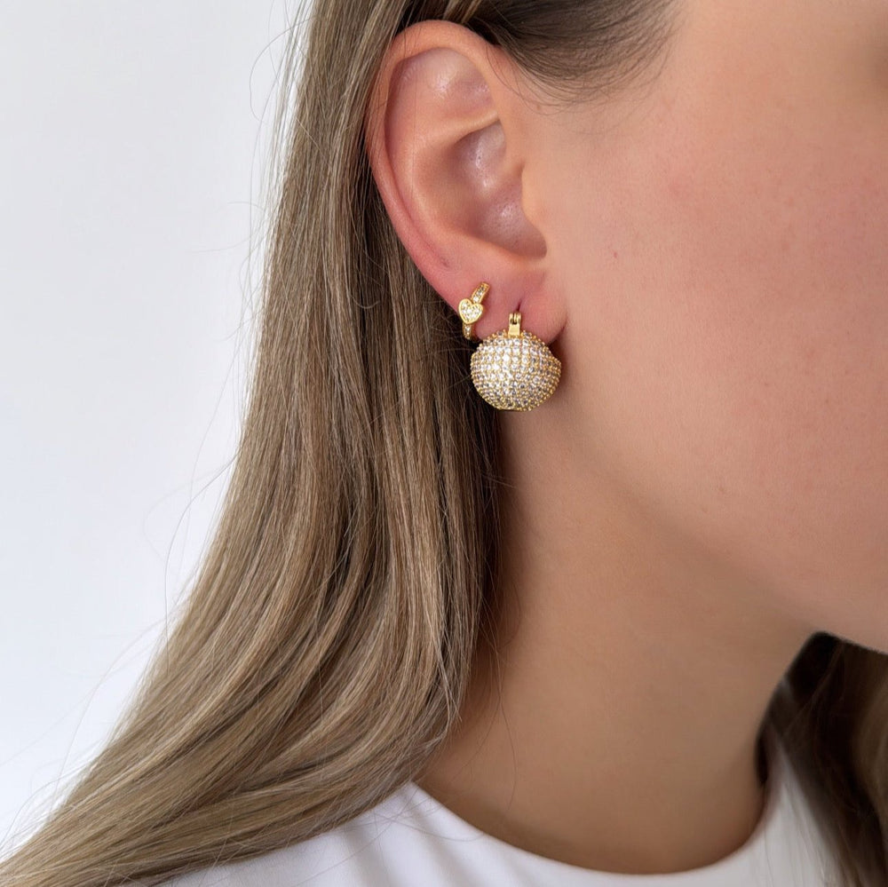 Lexy crystal ball earrings
