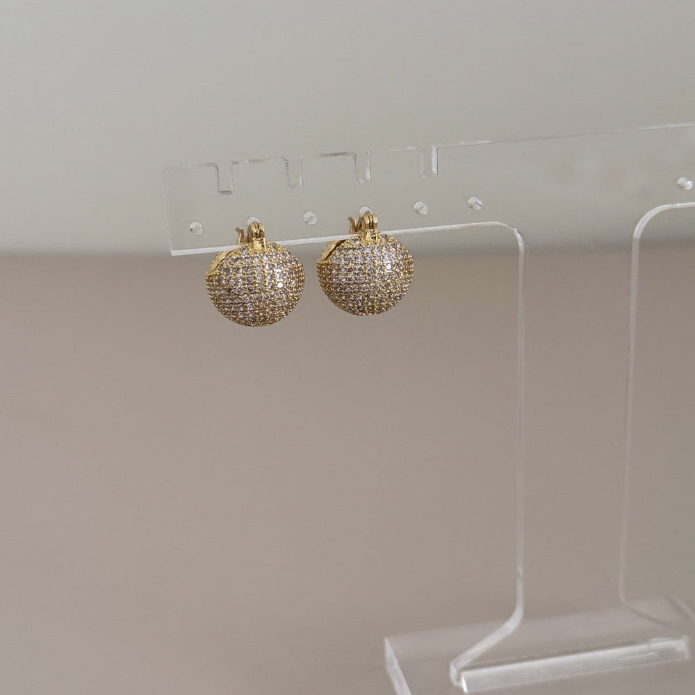Lexy crystal ball earrings