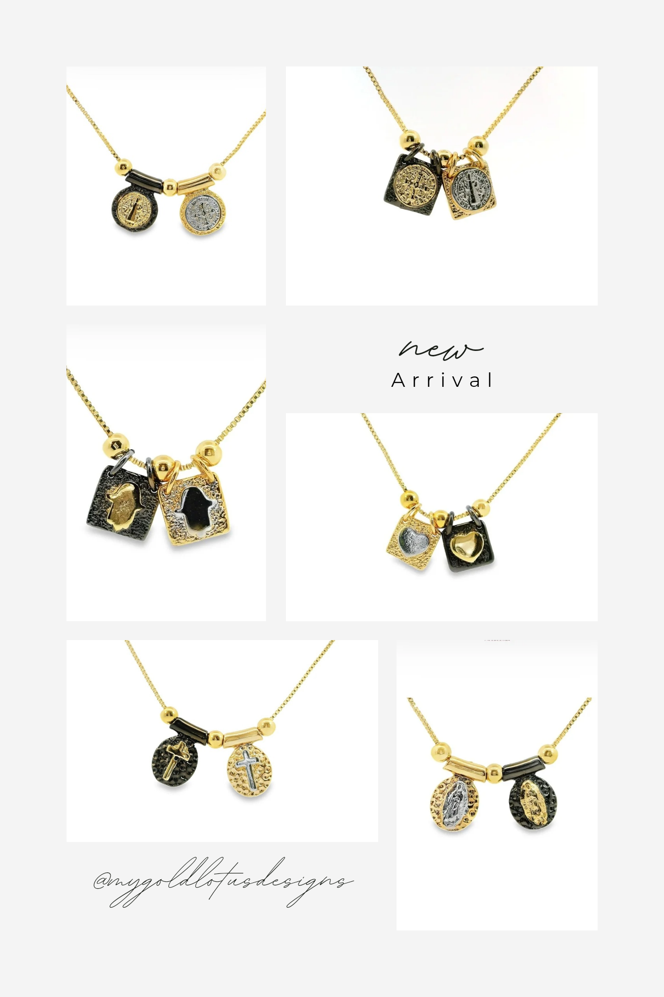Ember Escapulario necklace