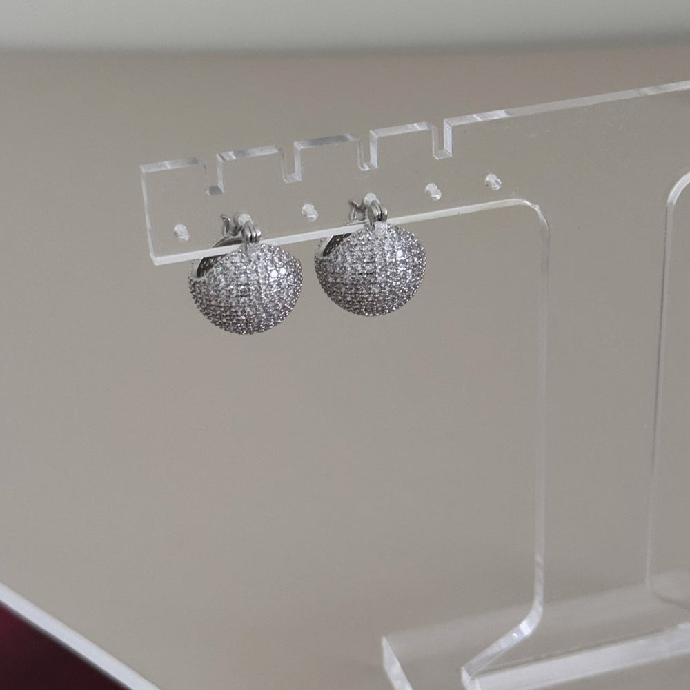 Lexy crystal ball earrings