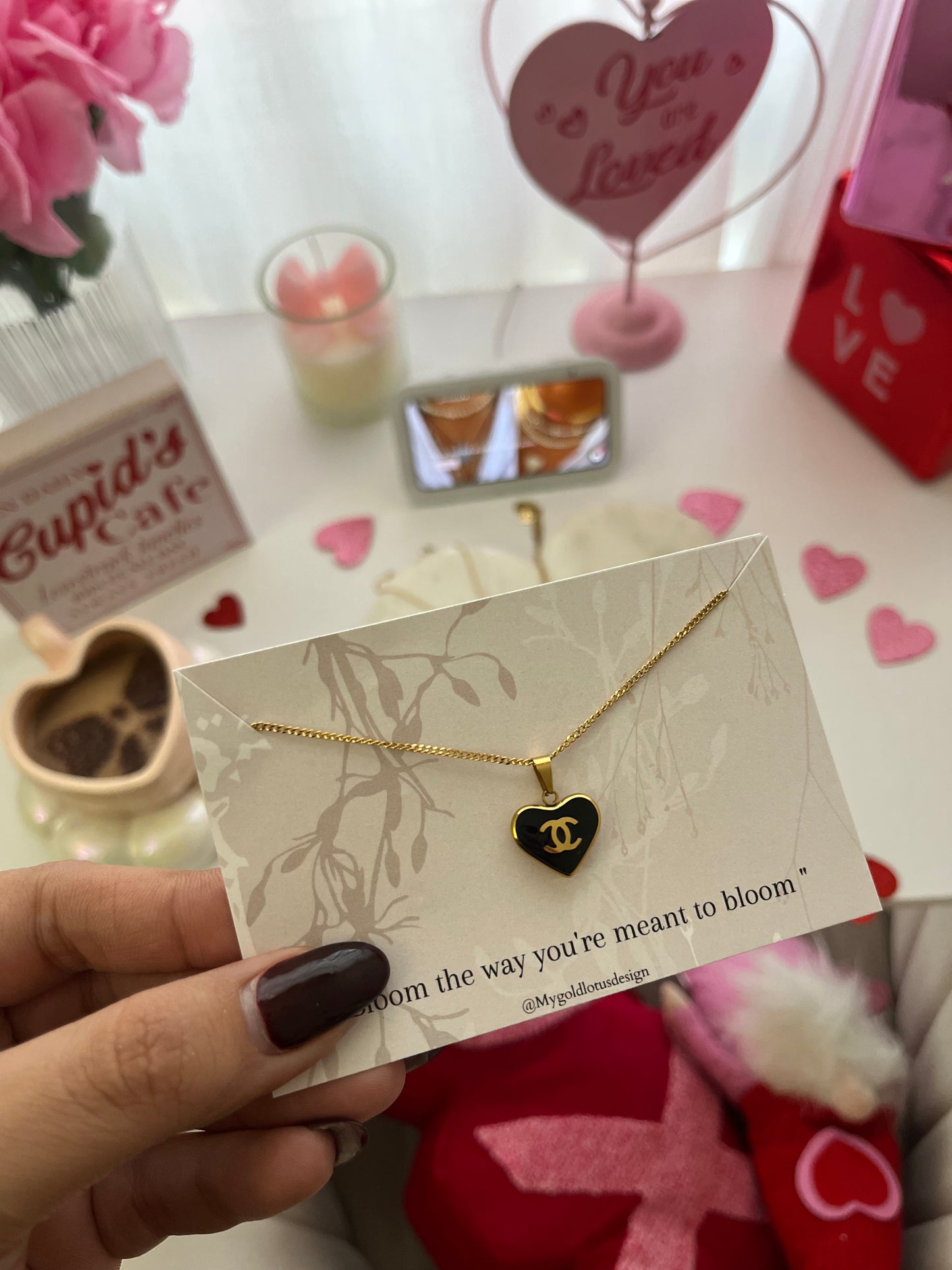 CC my luv heart necklace