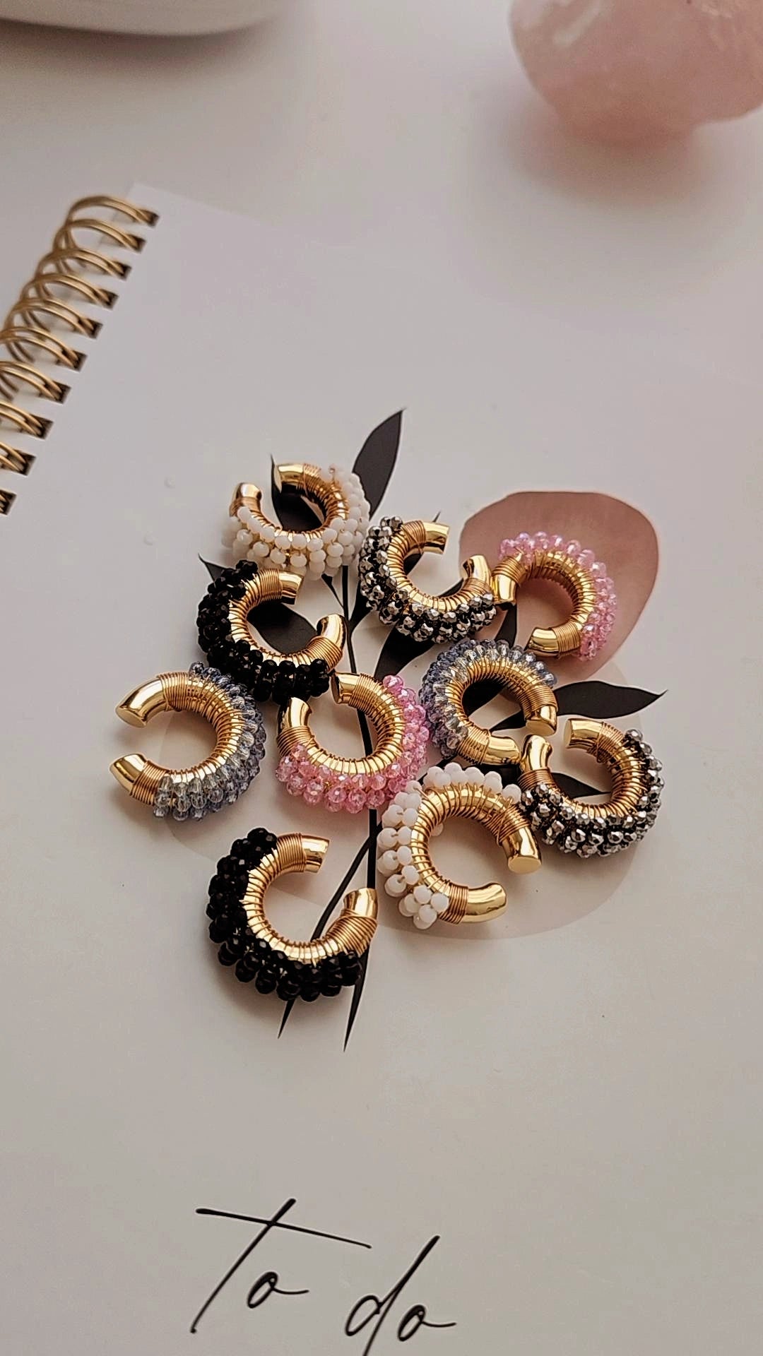 Crystal Bead Earcuff