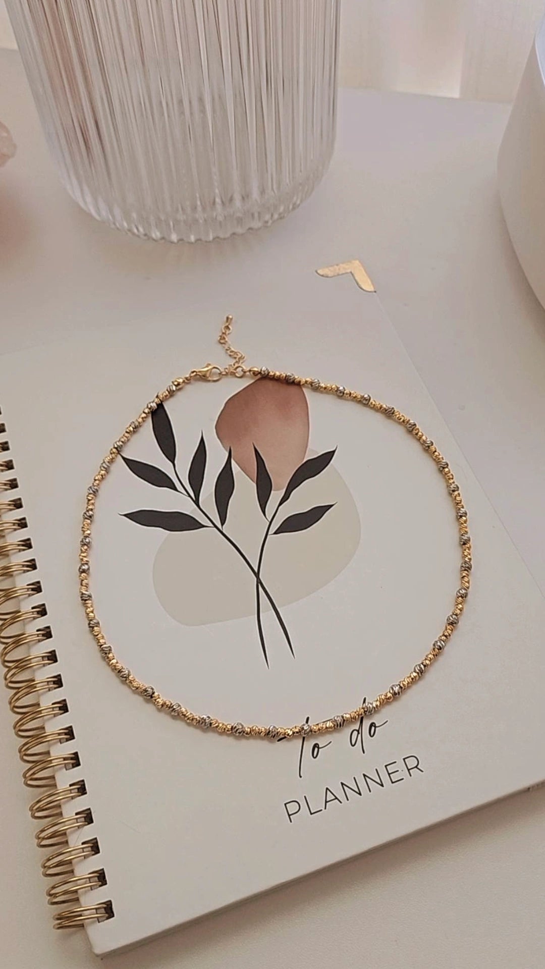 Cassia two tone necklace