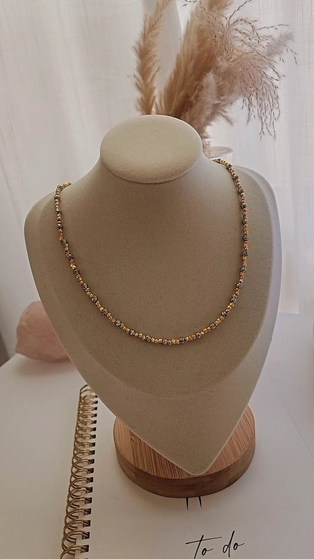 Cassia two tone necklace