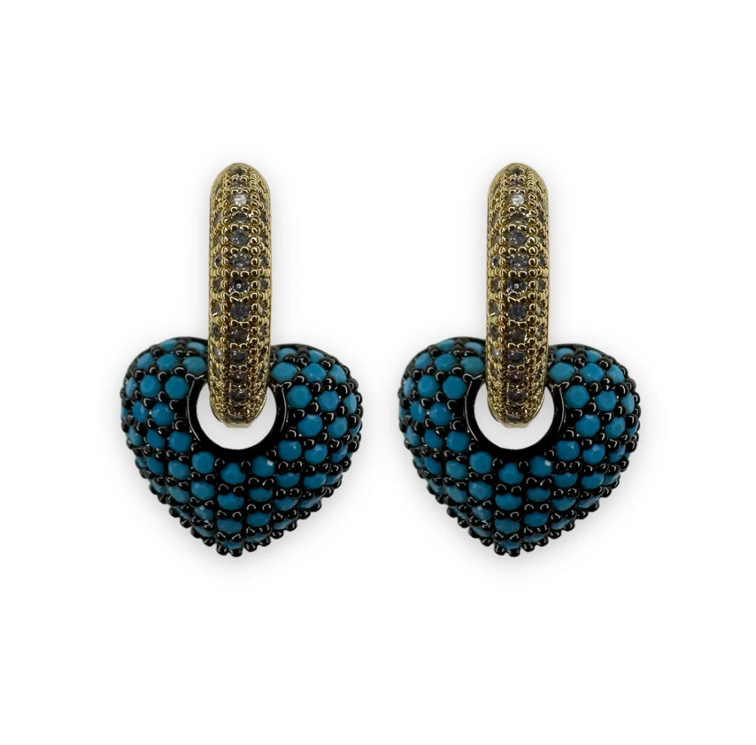 Luxury Crystal Heart Earrings