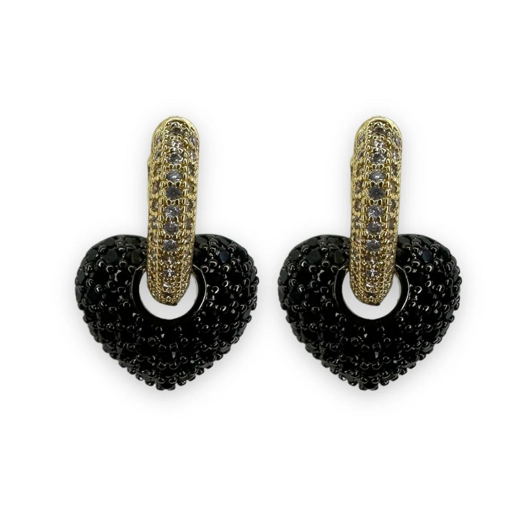 Luxury Crystal Heart Earrings