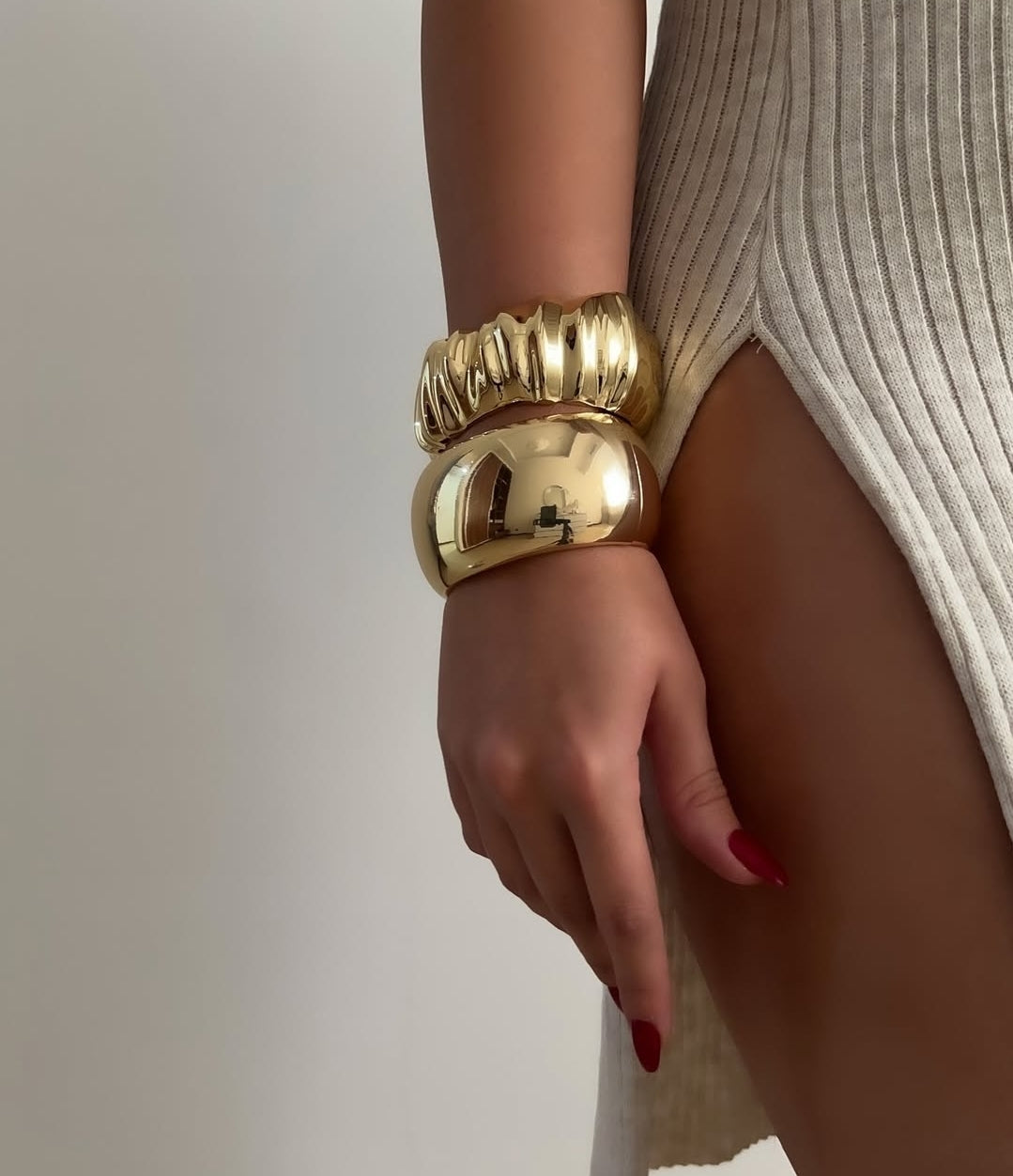 Curve chunky bracelet