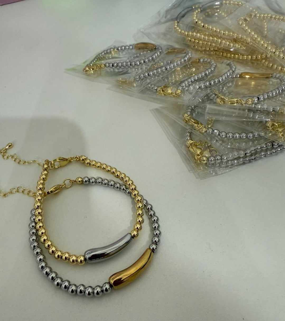 Eep two tone bracelet