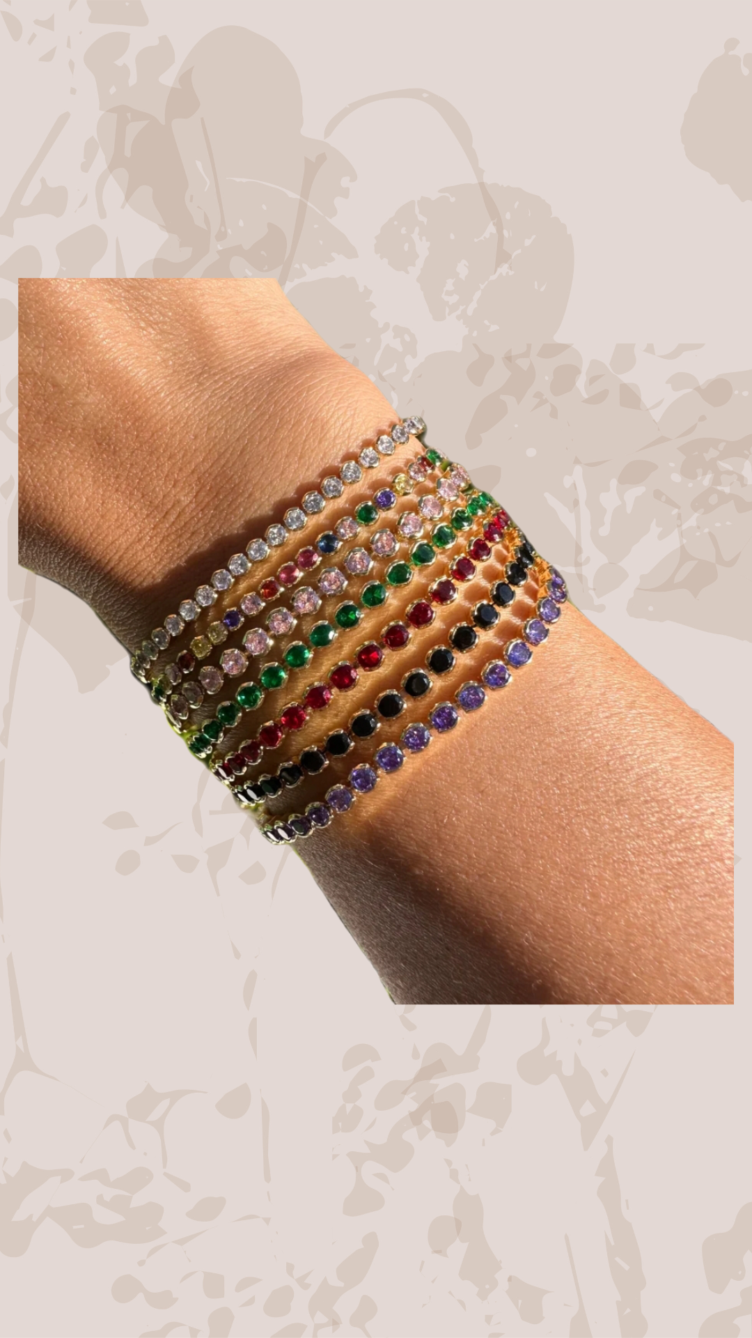 Oval dainty tennis bracelet