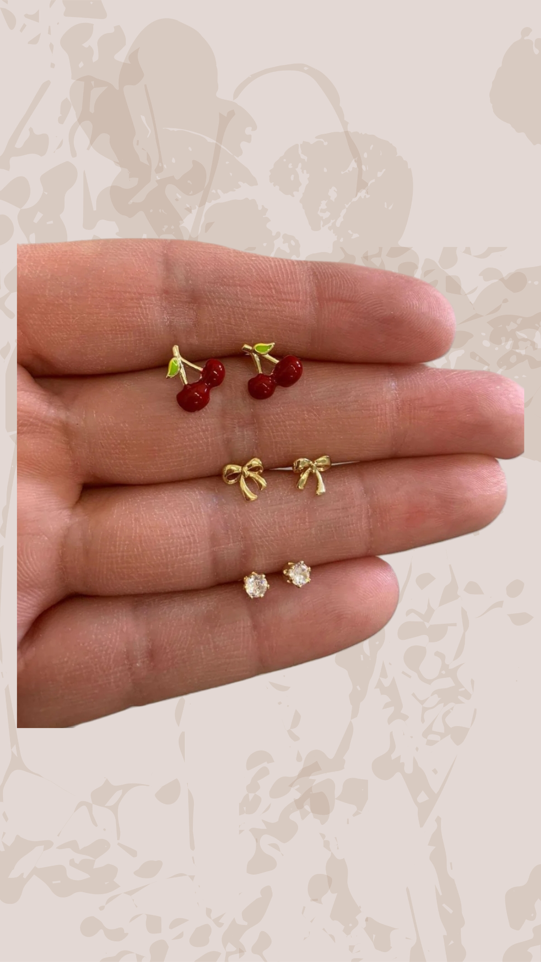 Cherry earring set