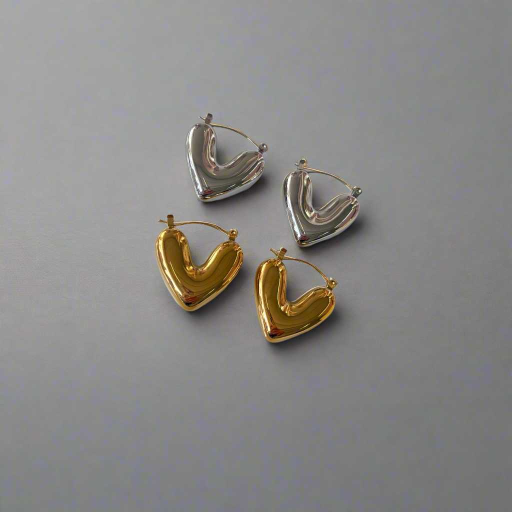 Puffy heart hoops