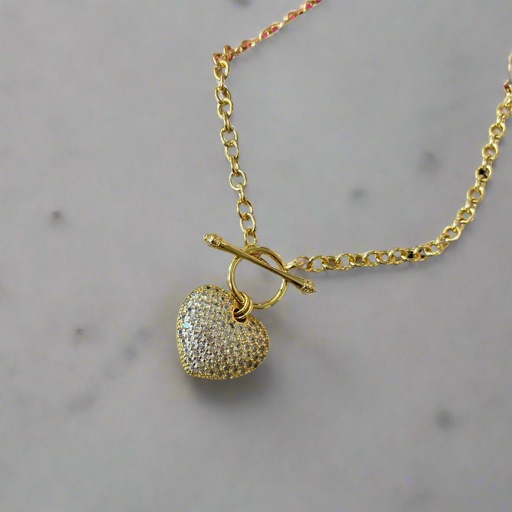 Heart diamond luxe necklace