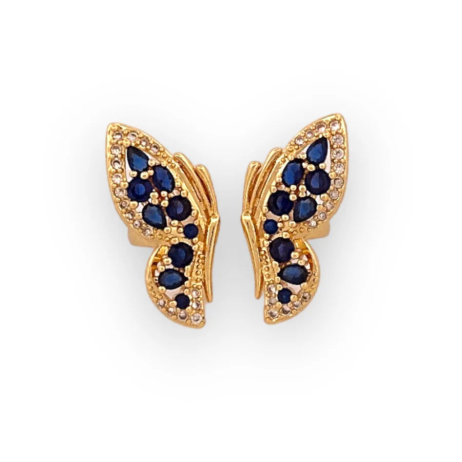 Butterfly crystal color ring