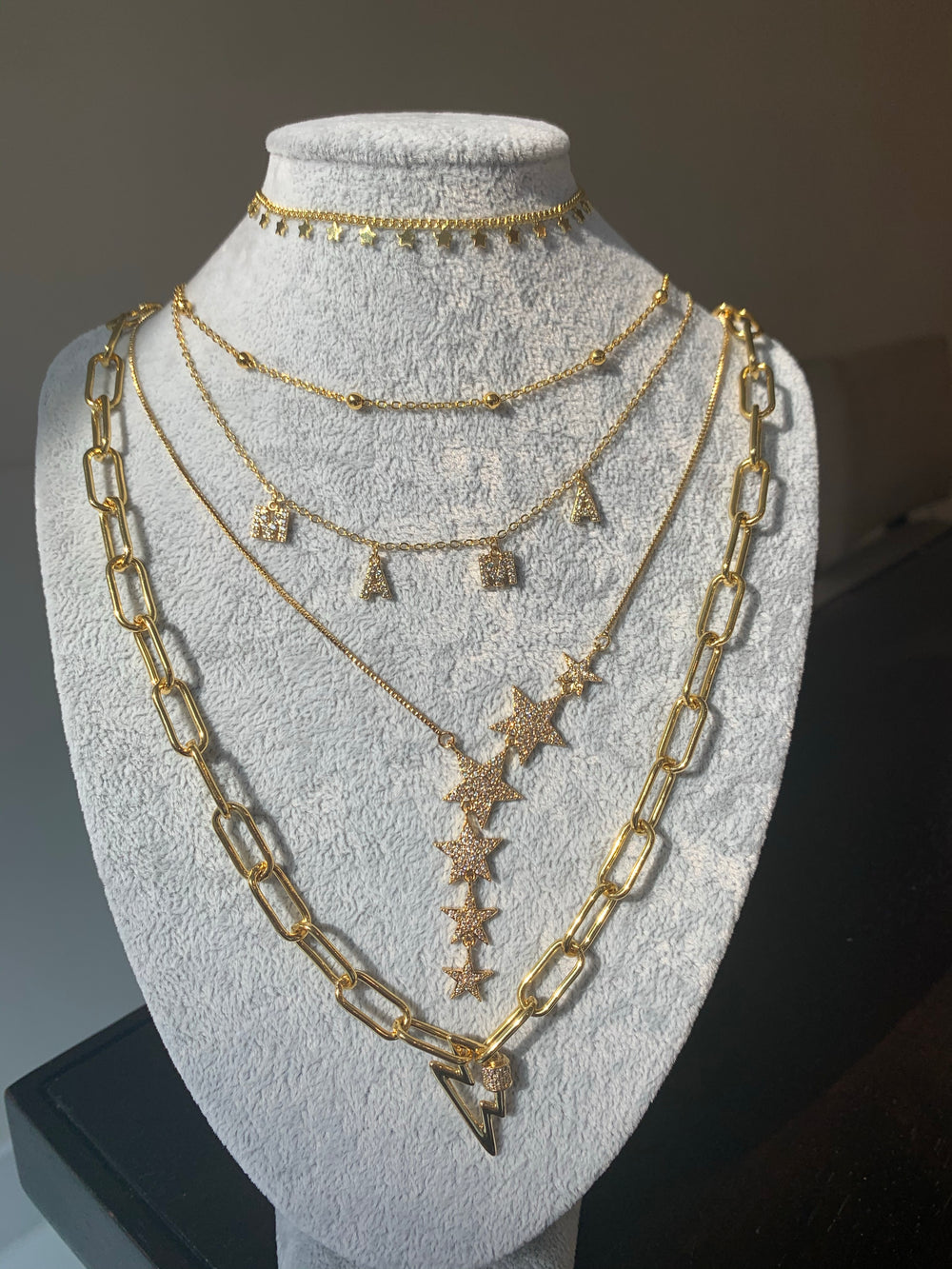 Mama dainty crystal necklace