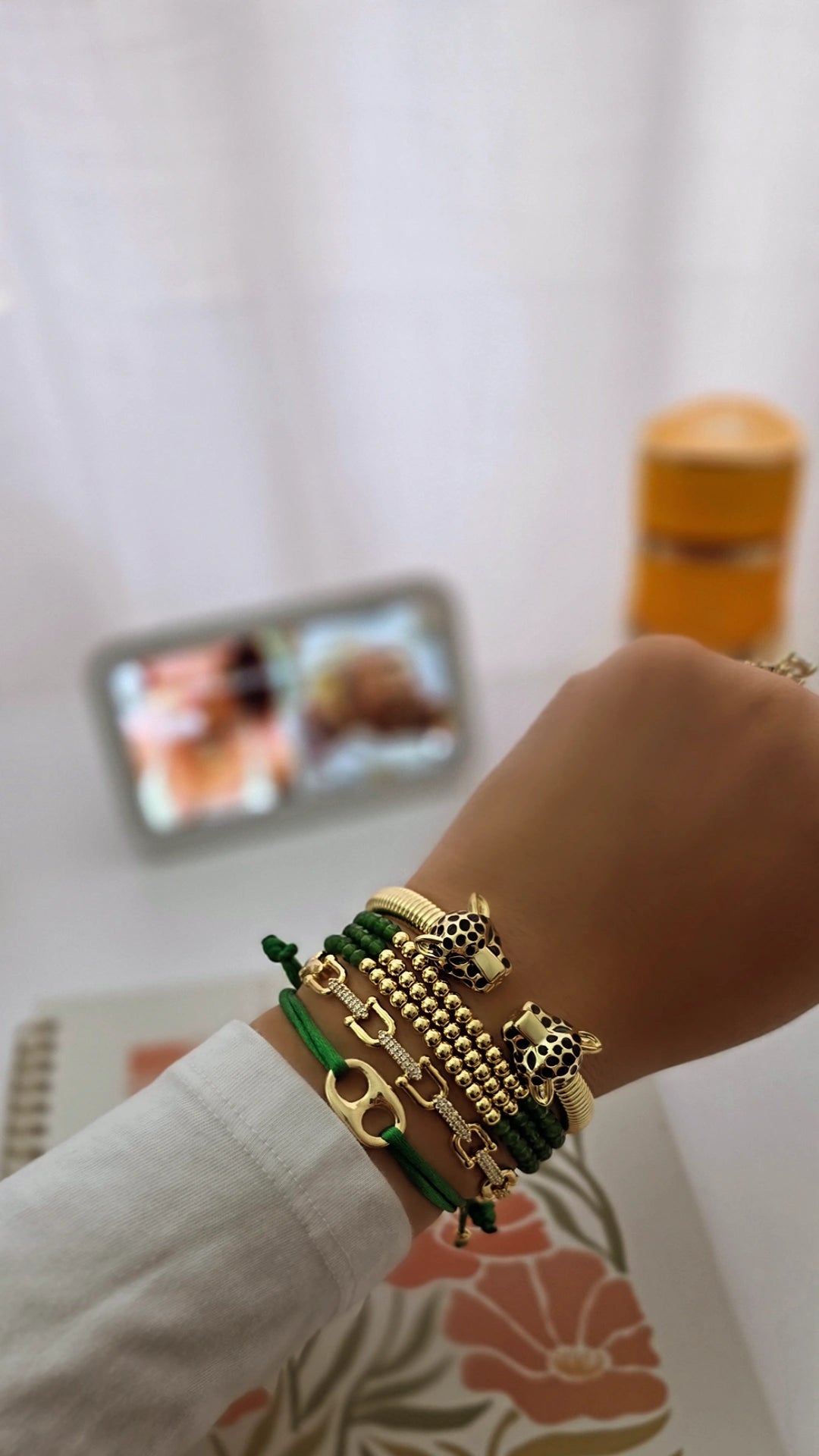 Leopard luxury cuff
