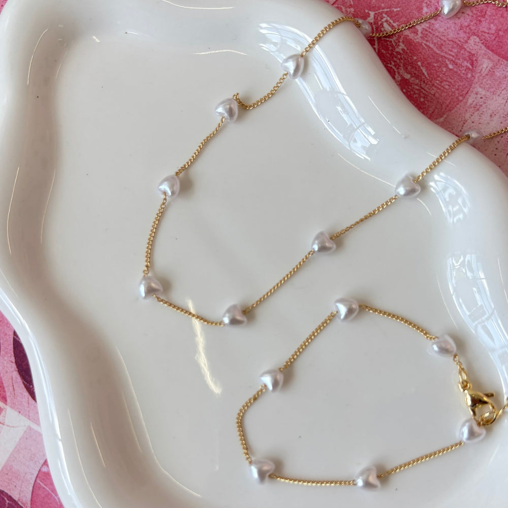 Pearly heart set