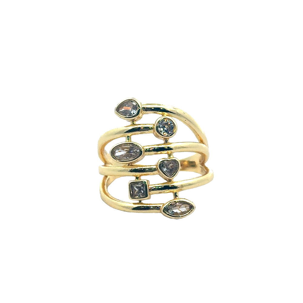 Luxe crystal rings