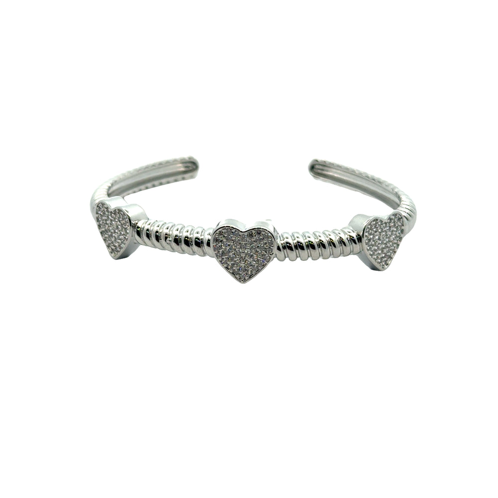 Triple heart canle cuff