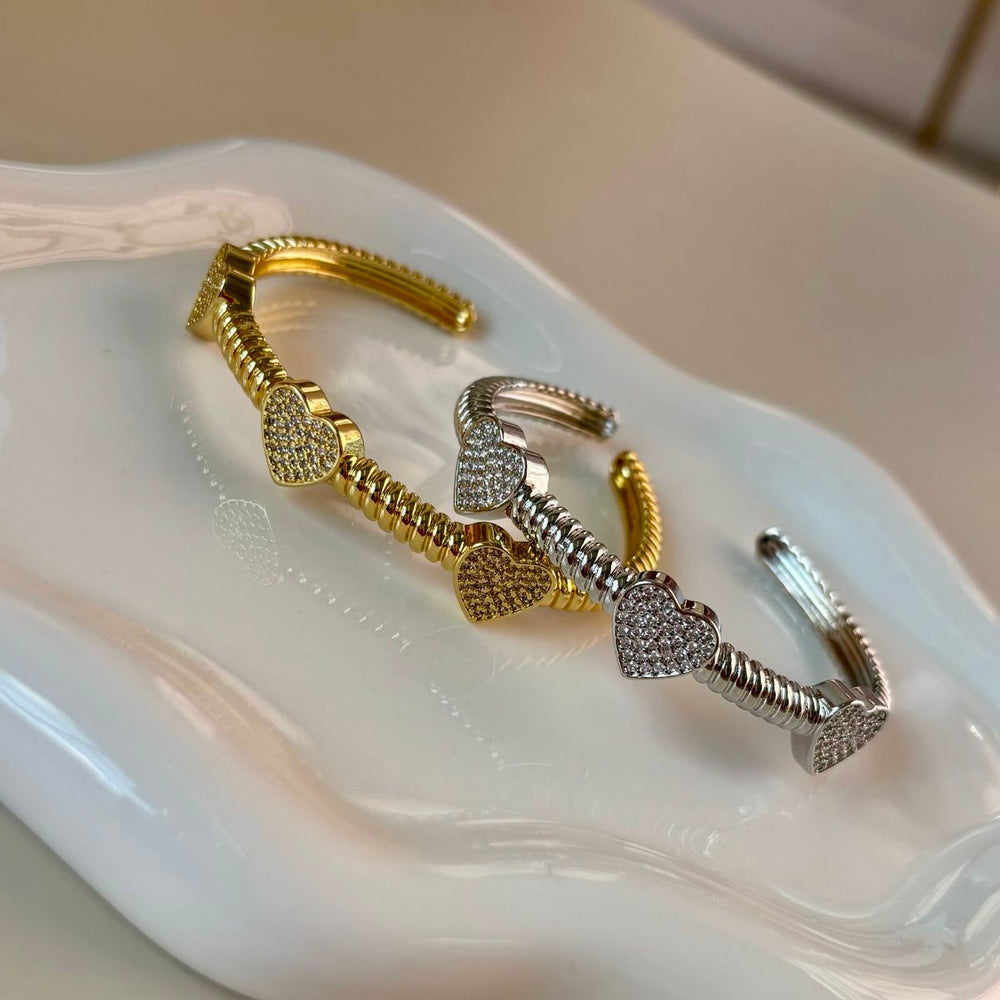 Triple heart canle cuff
