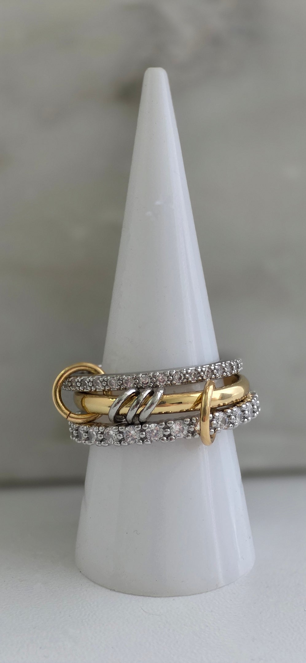 Diyana two tone ring
