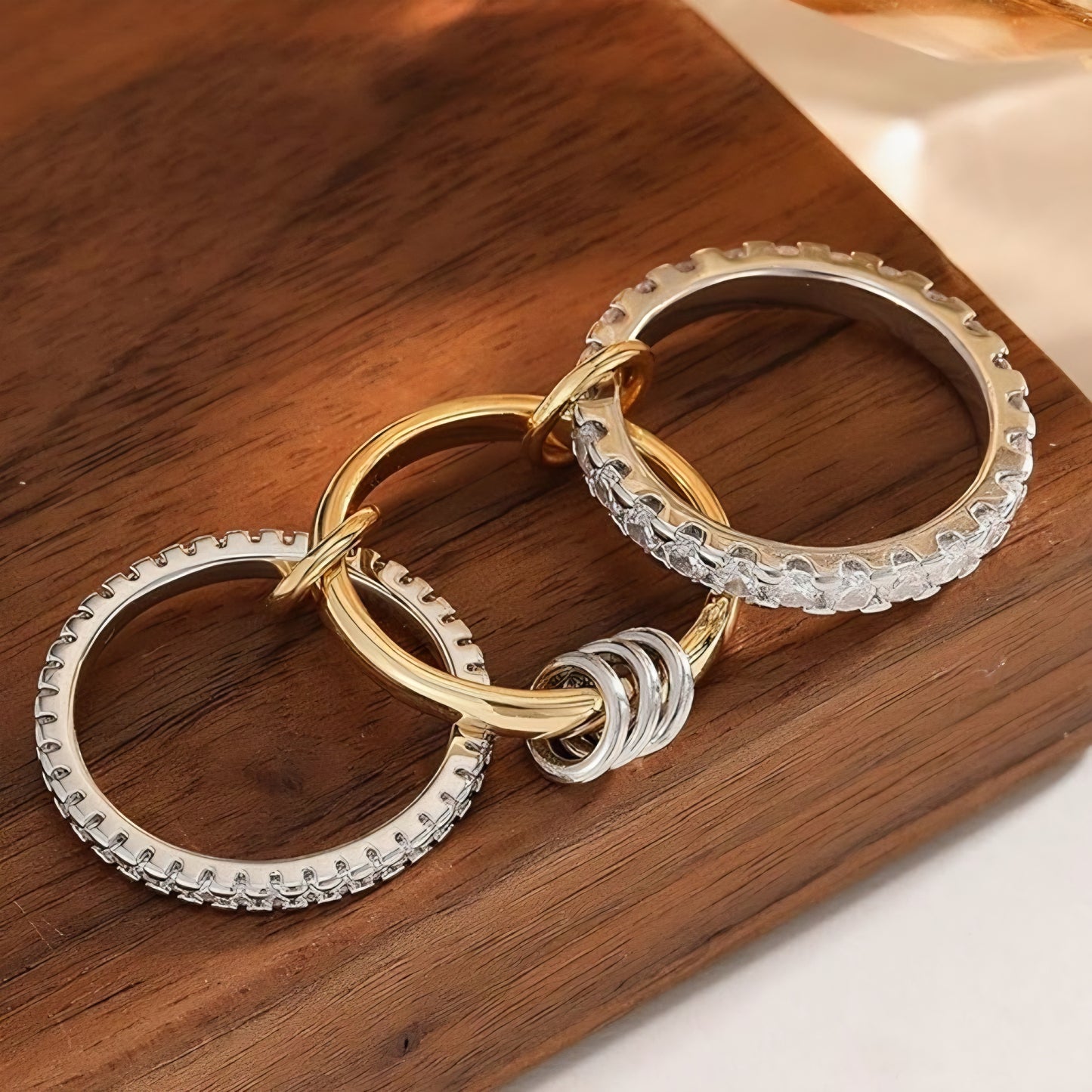 Diyana two tone ring