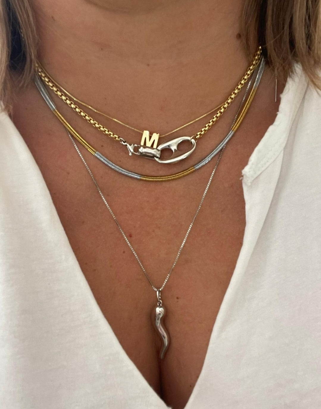 Pepper plain charm necklace