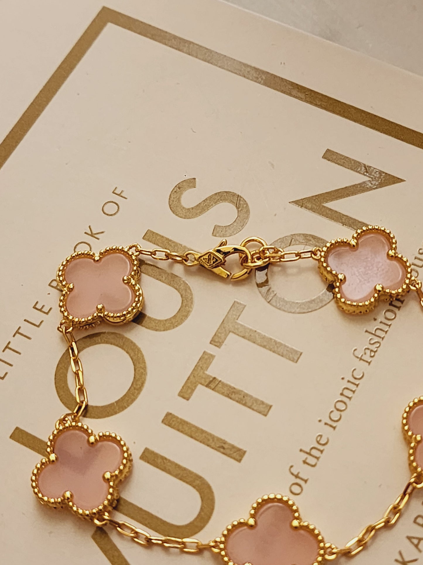 Pink Clover bracelet