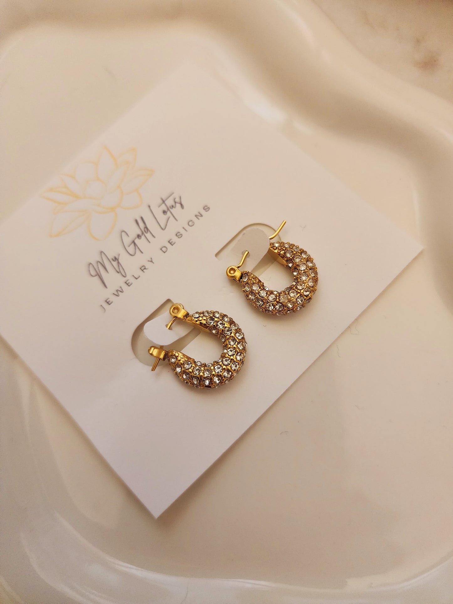 Mariah crystal earrings