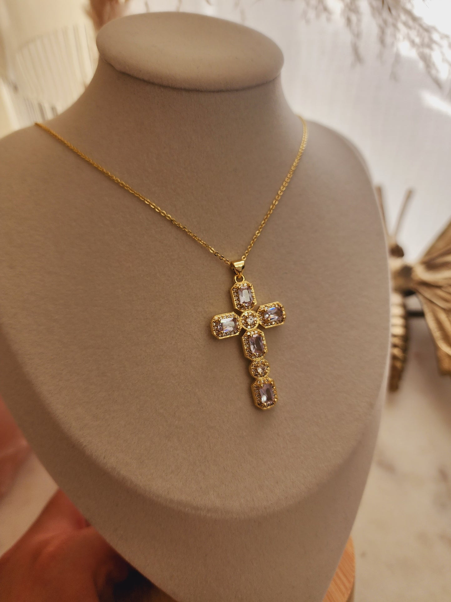 Crystal Cross necklace