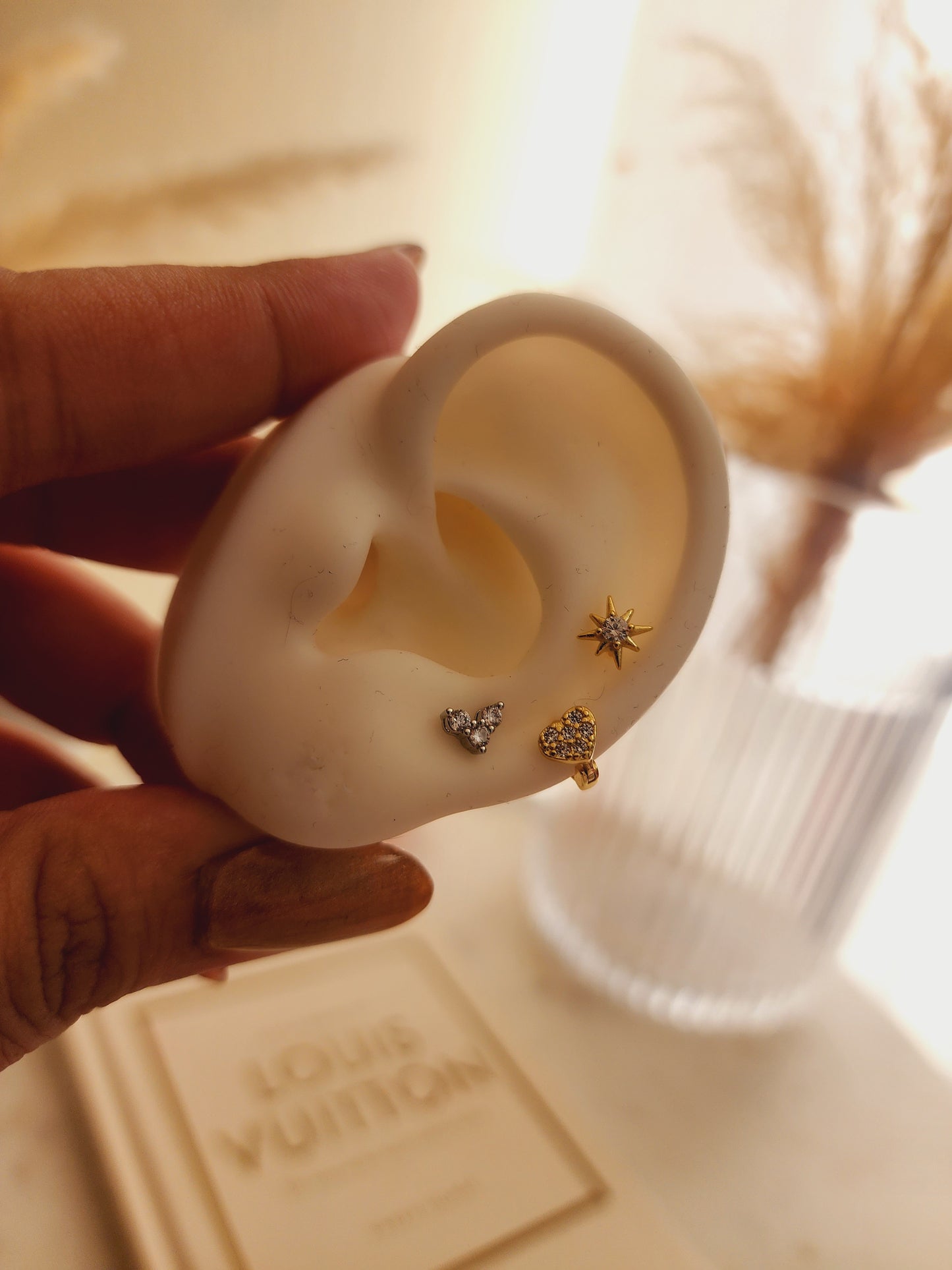 Dainty stud earrings