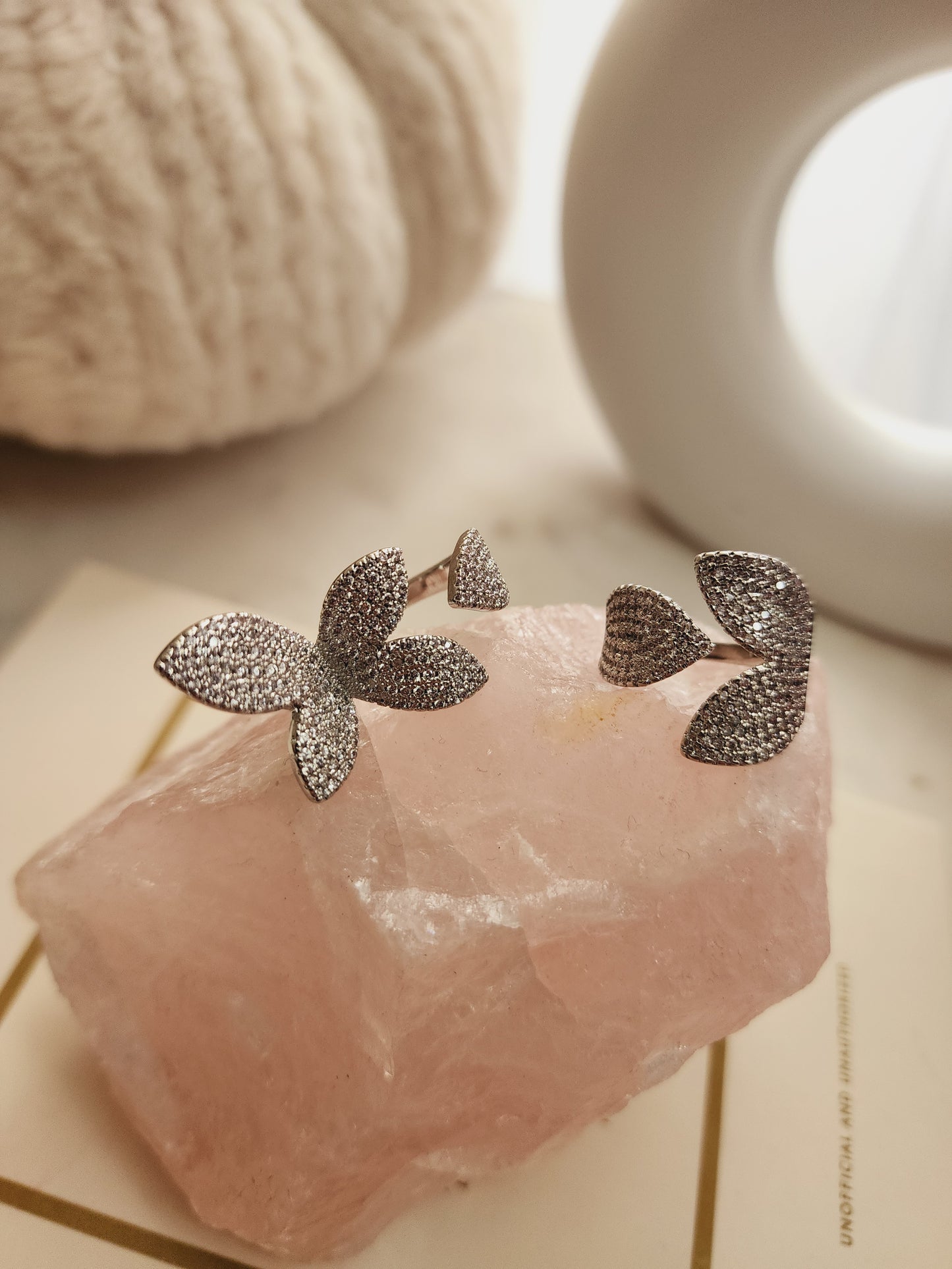 Luxury flower rings