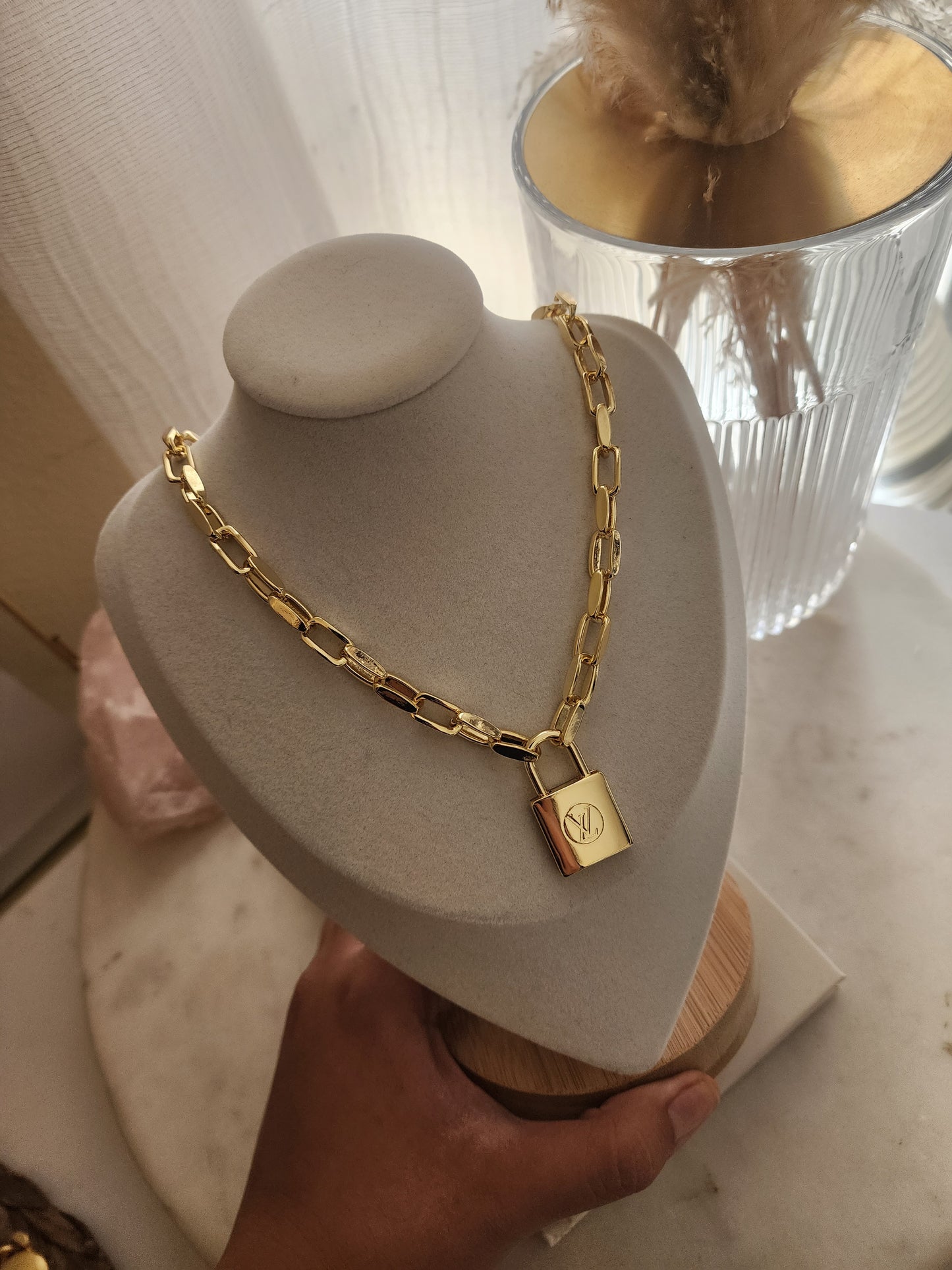 Lulu victoria padlock necklace