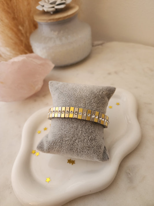 Aeris Two-tone crystal bracelet