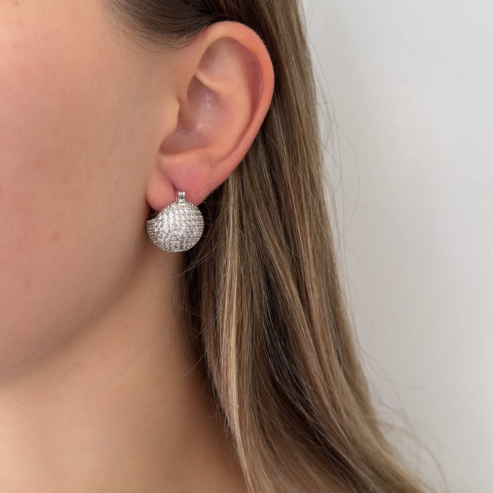 Lexy crystal ball earrings