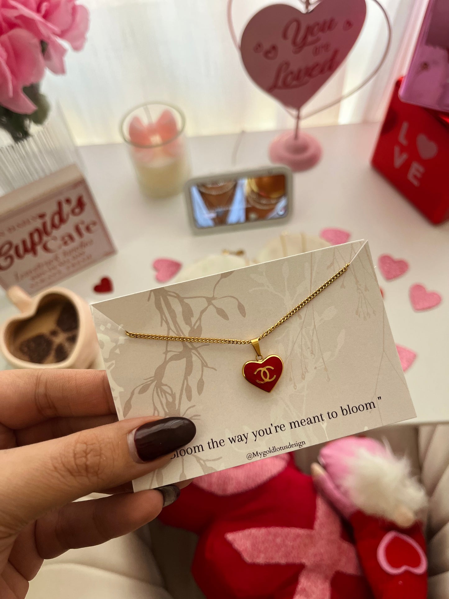CC my luv heart necklace