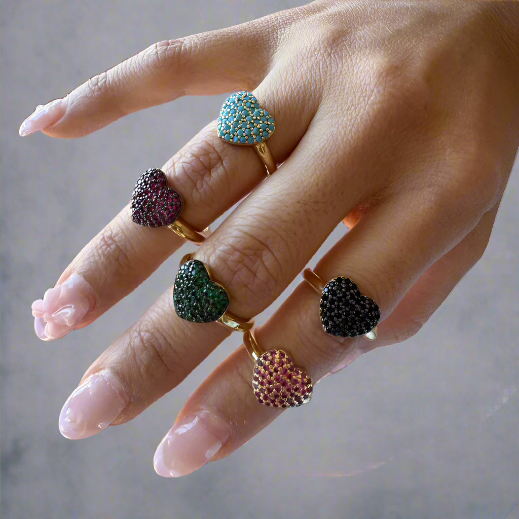 Corazon crystal ring