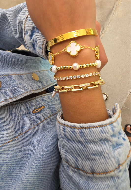 Mother of pearl gold set