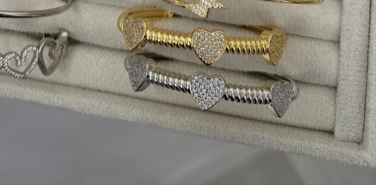 Triple heart canle cuff