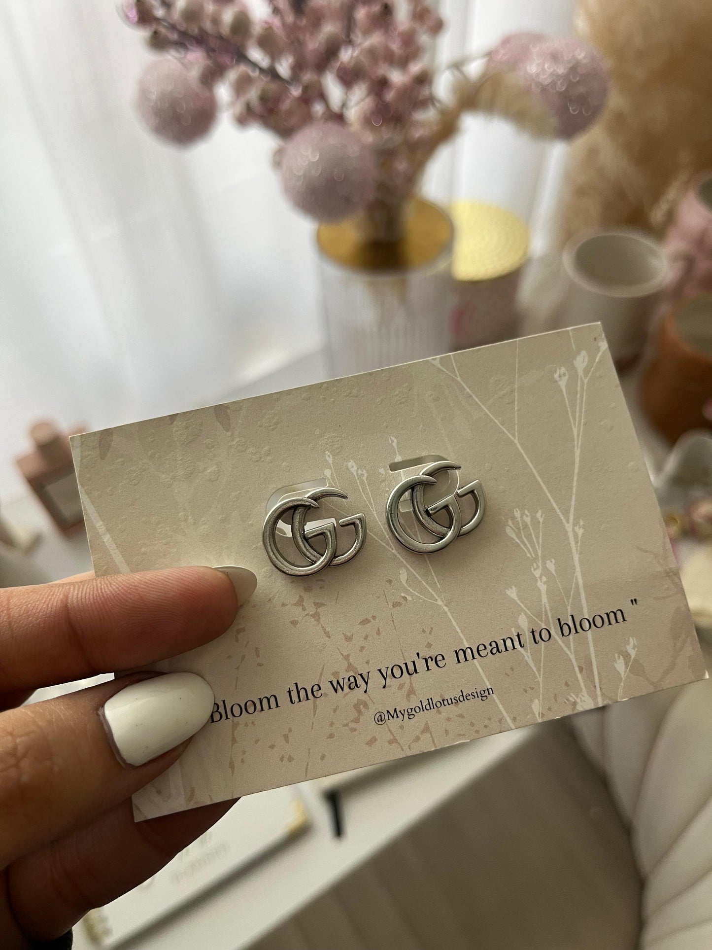 Guzzi emblem earrings