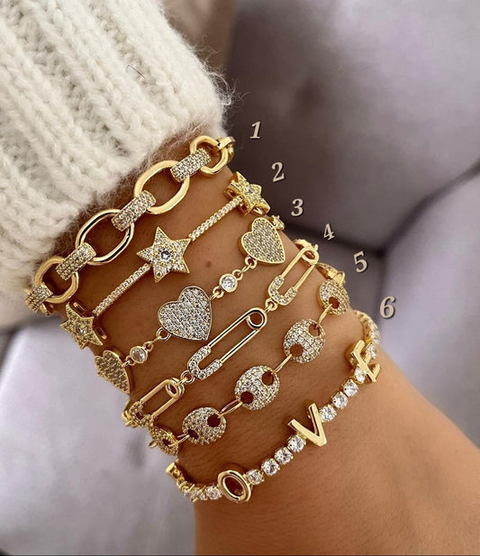 Crystal Bracelet stack