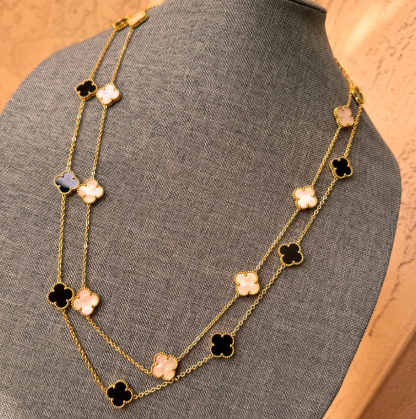 Long clover necklace