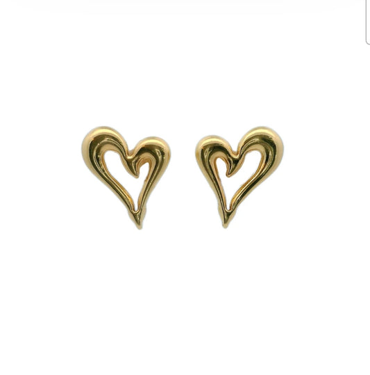 Georgina heart earrings