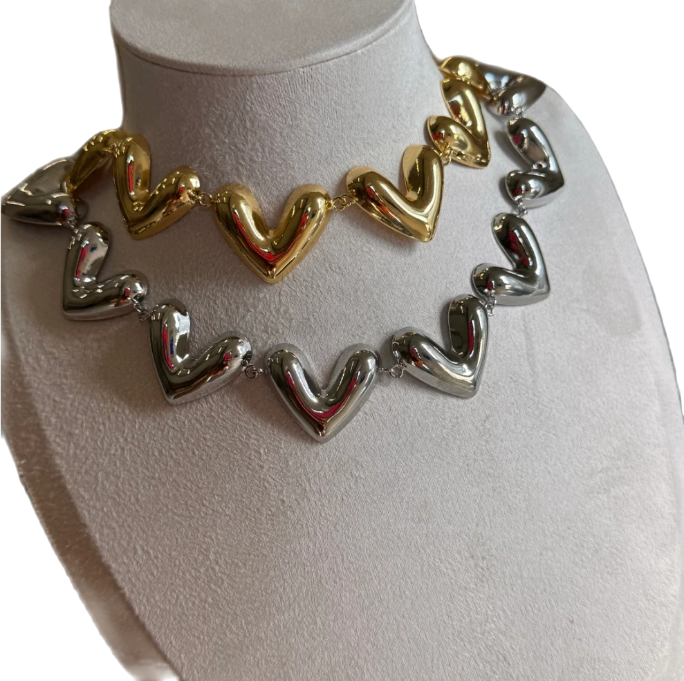 Puffy Bold Heart necklace