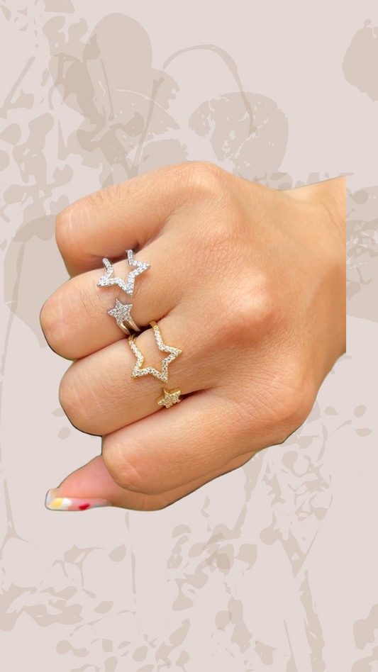 Shooting star ring